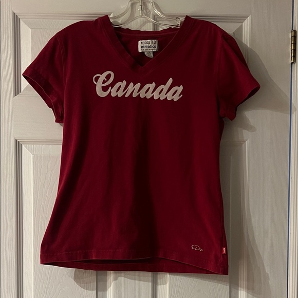 Roots Tops - Roots Red Canada Women's Short Sleeve Tee
